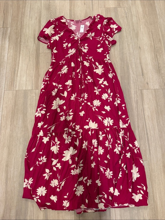 GAP Dresses & Skirts - GAP Magenta Floral Maxi Dress